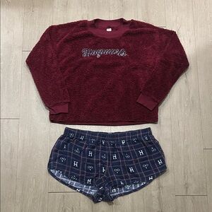 Burgundy Pajama Set for Women